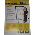 BLOCCO 25 FOGLI CM. 98 X 65 DI RICAMBIO LISCI BIANCHI PER LAVAGNA FLIPCHART